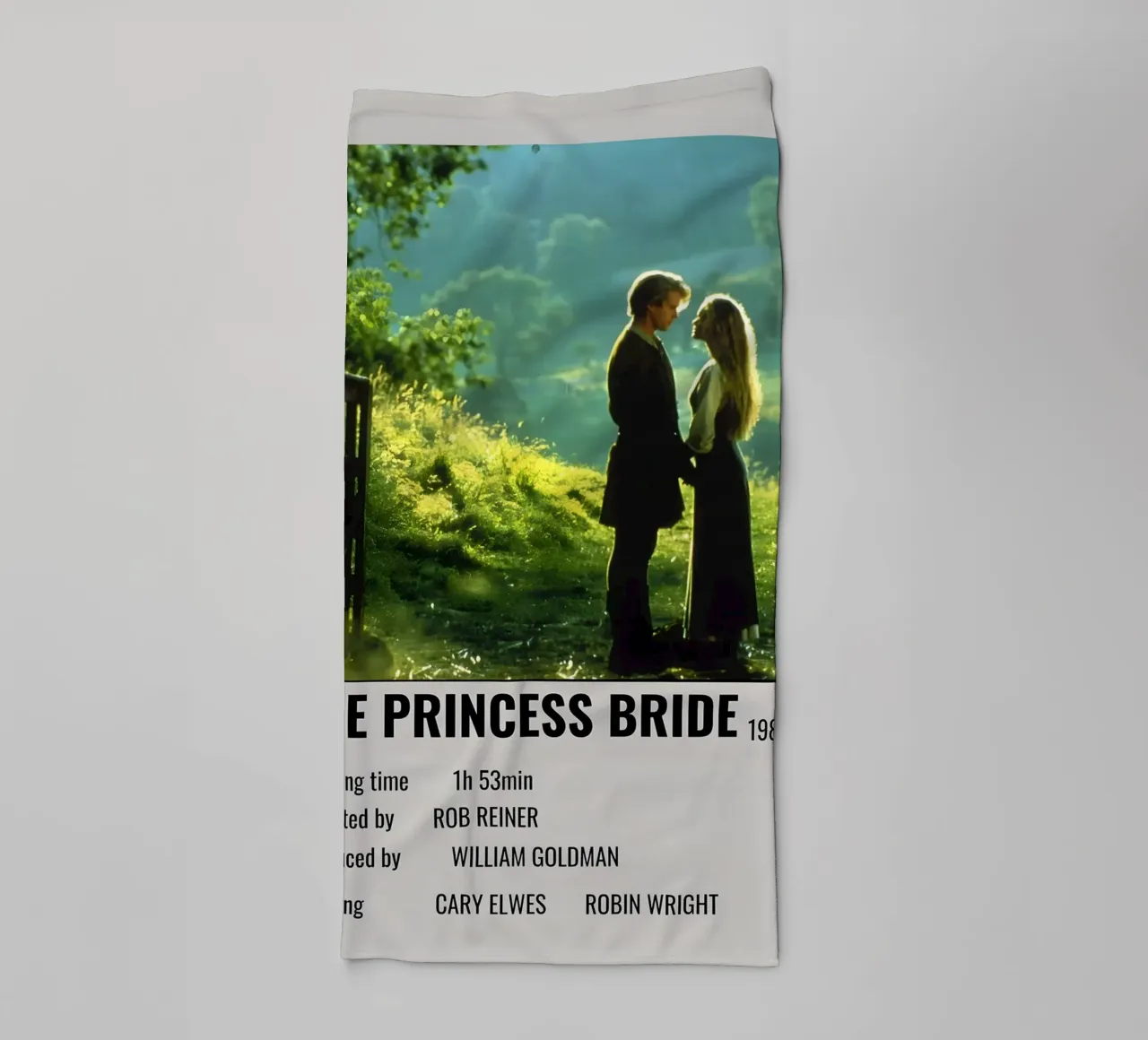 THE PRINCESS BRIDE 1987 towel by MVFminimalist