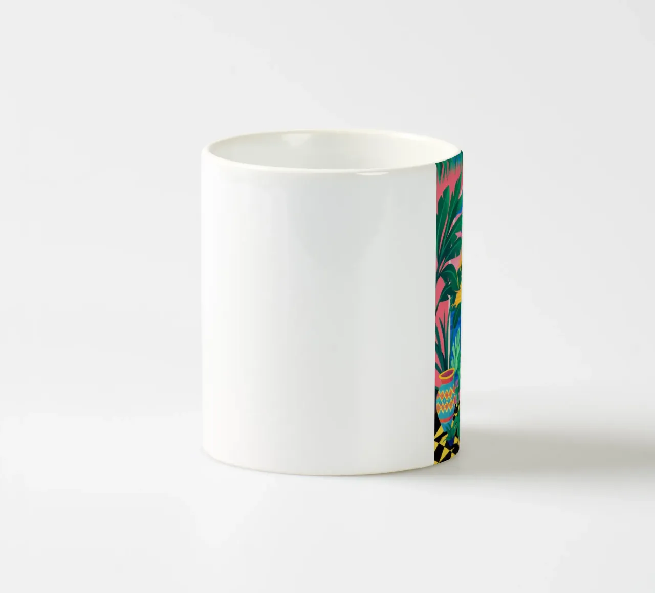 Paradiso delle palme al tramonto tazza in ceramica da Pale Aura
