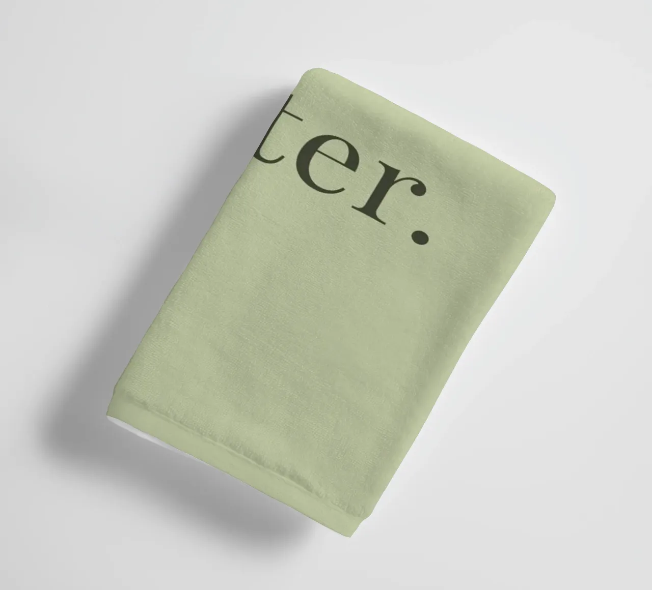 Atmen. Reset. Weiter. - Achtsamkeit towel by Typo Designs