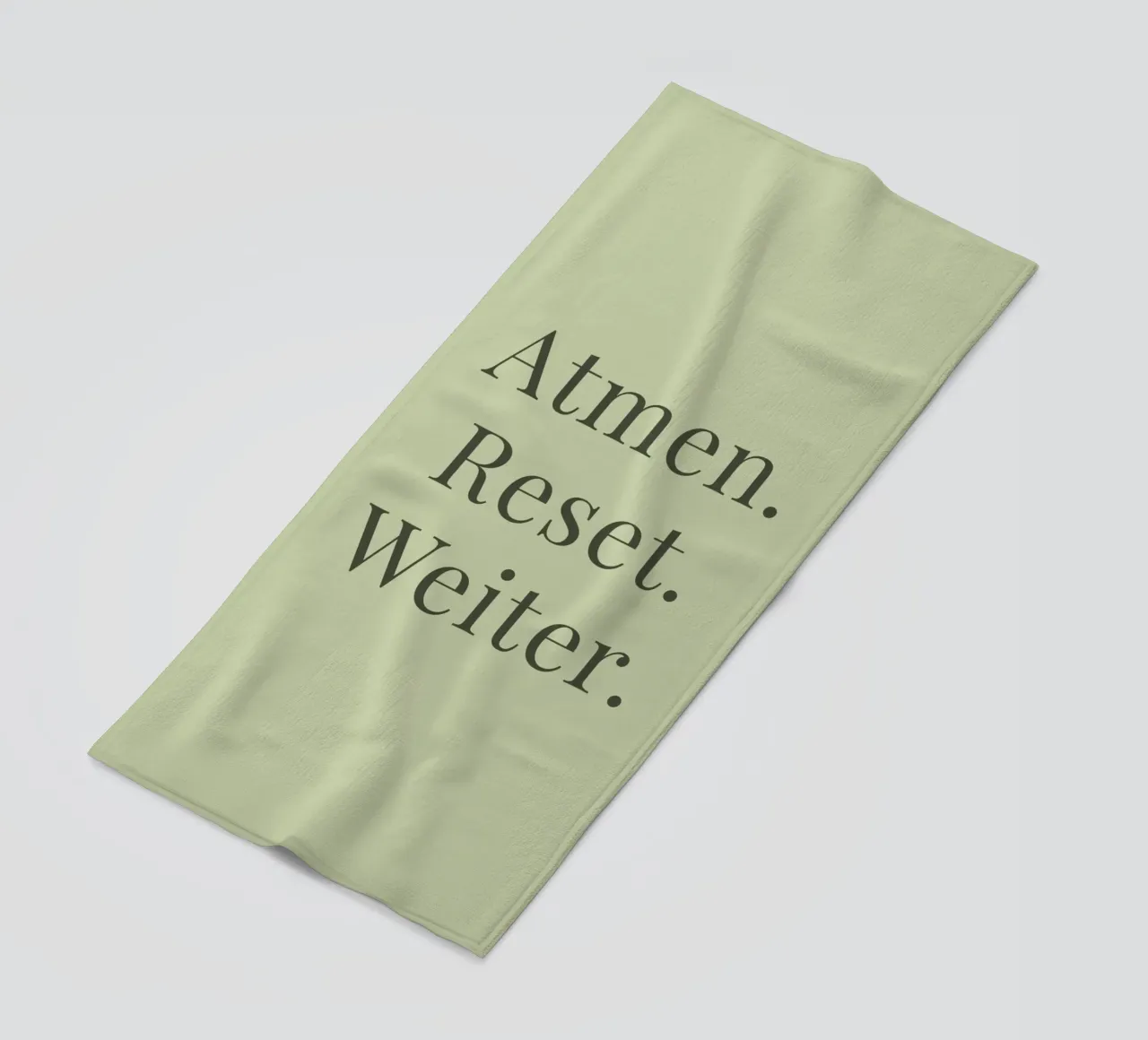 Atmen. Reset. Weiter. - Achtsamkeit telo mare da Typo Designs