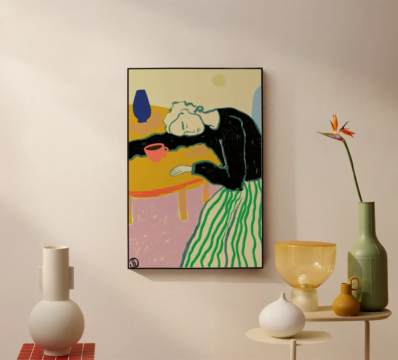 Motherhood acrylic glass by Sandra Poliakov