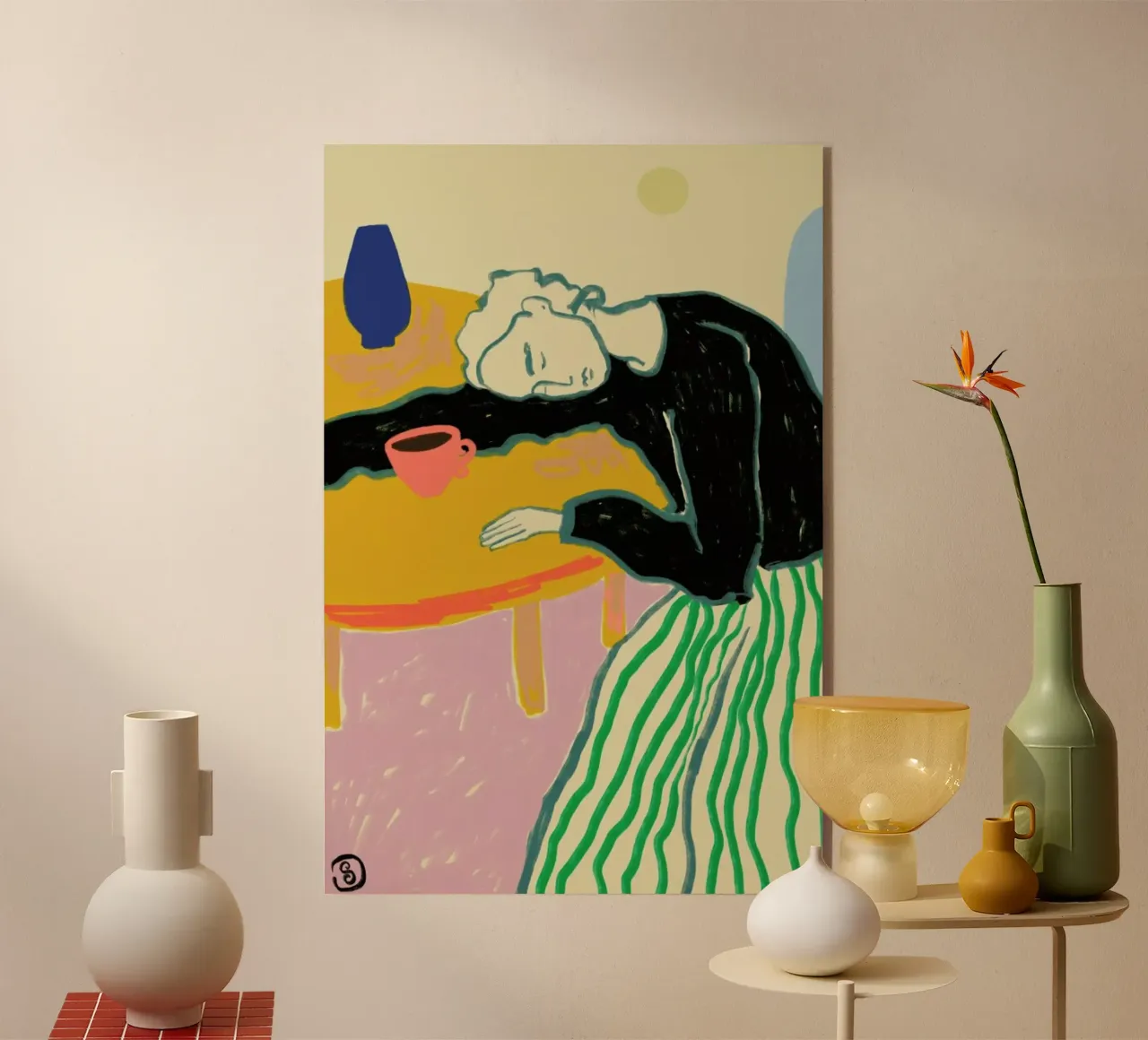 Motherhood acrylic glass by Sandra Poliakov