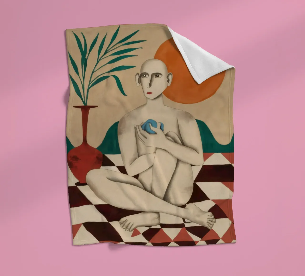 Pavimento a scacchi nudo coperta in pile da Pale Aura