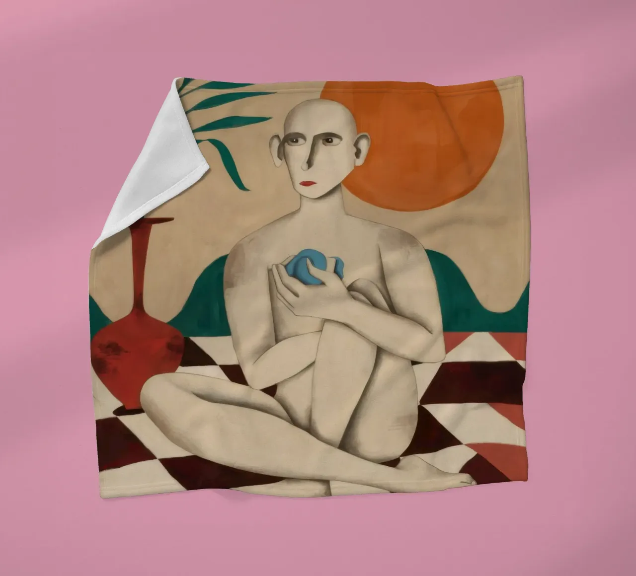 Pavimento a scacchi nudo coperta in pile da Pale Aura