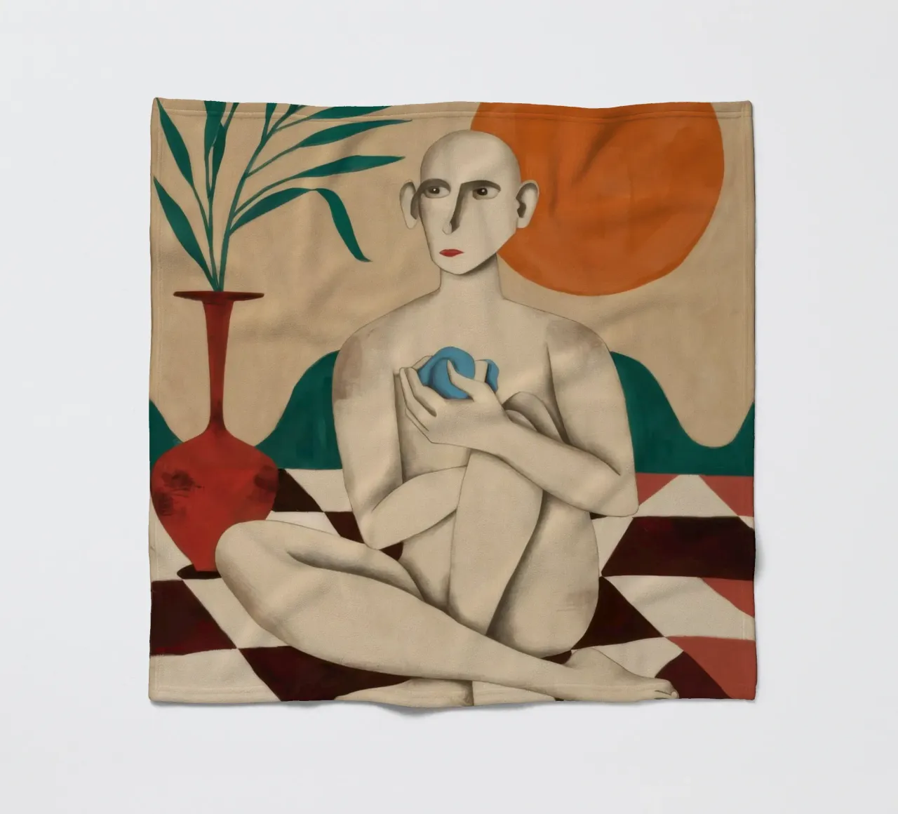 Pavimento a scacchi nudo coperta in pile da Pale Aura