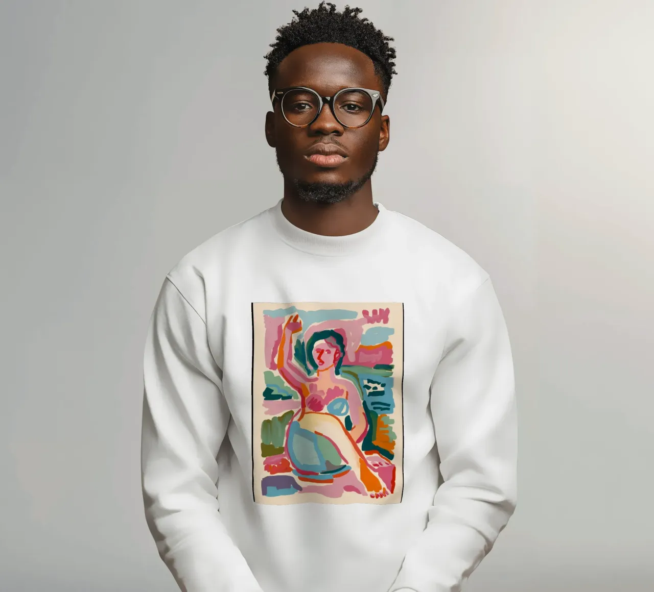 Abstracte bader sweatshirt van Pale Aura