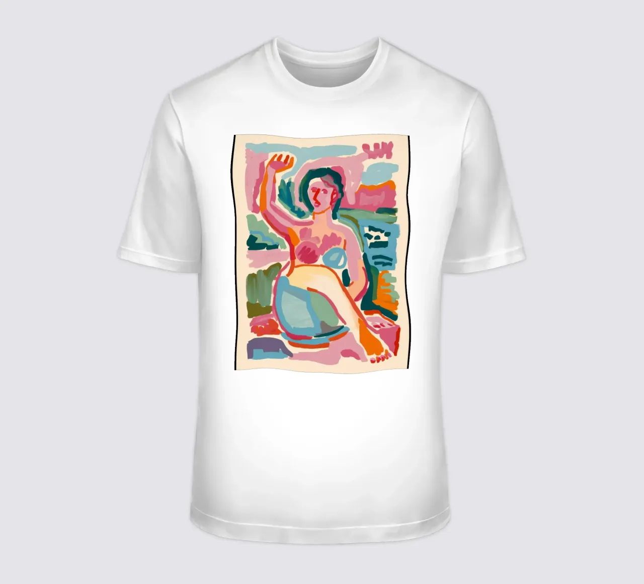 Abstracte bader t-shirt van Pale Aura