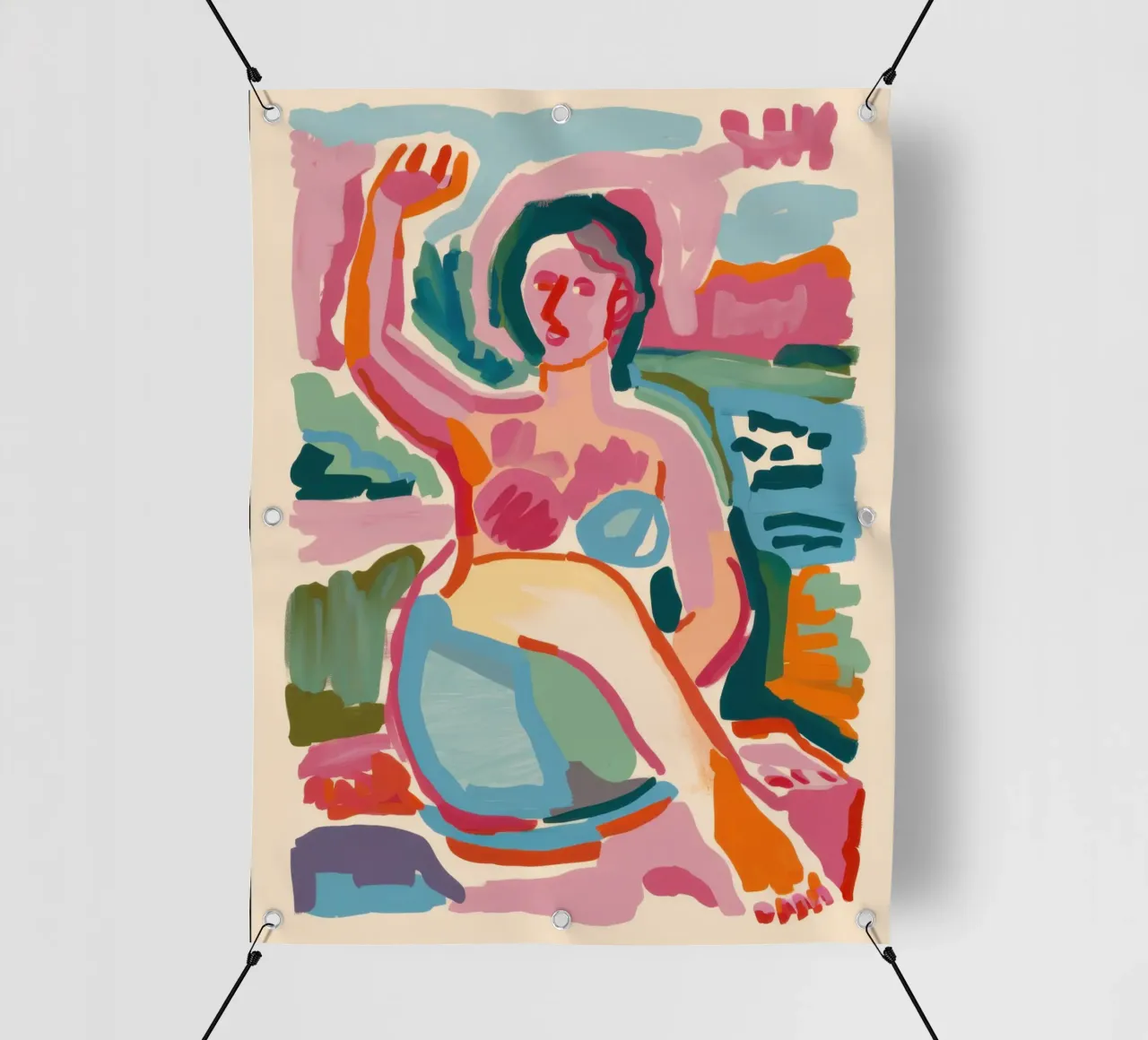 Abstracte bader pvc-zeil van Pale Aura