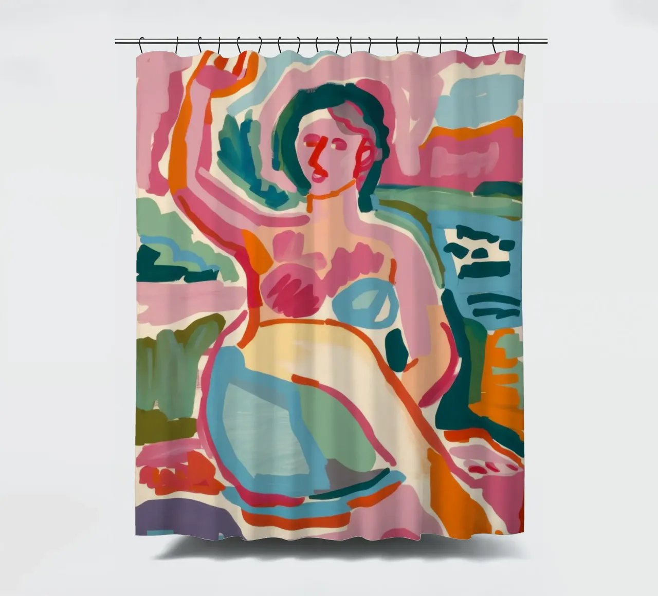 Abstracte bader douchegordijn van Pale Aura