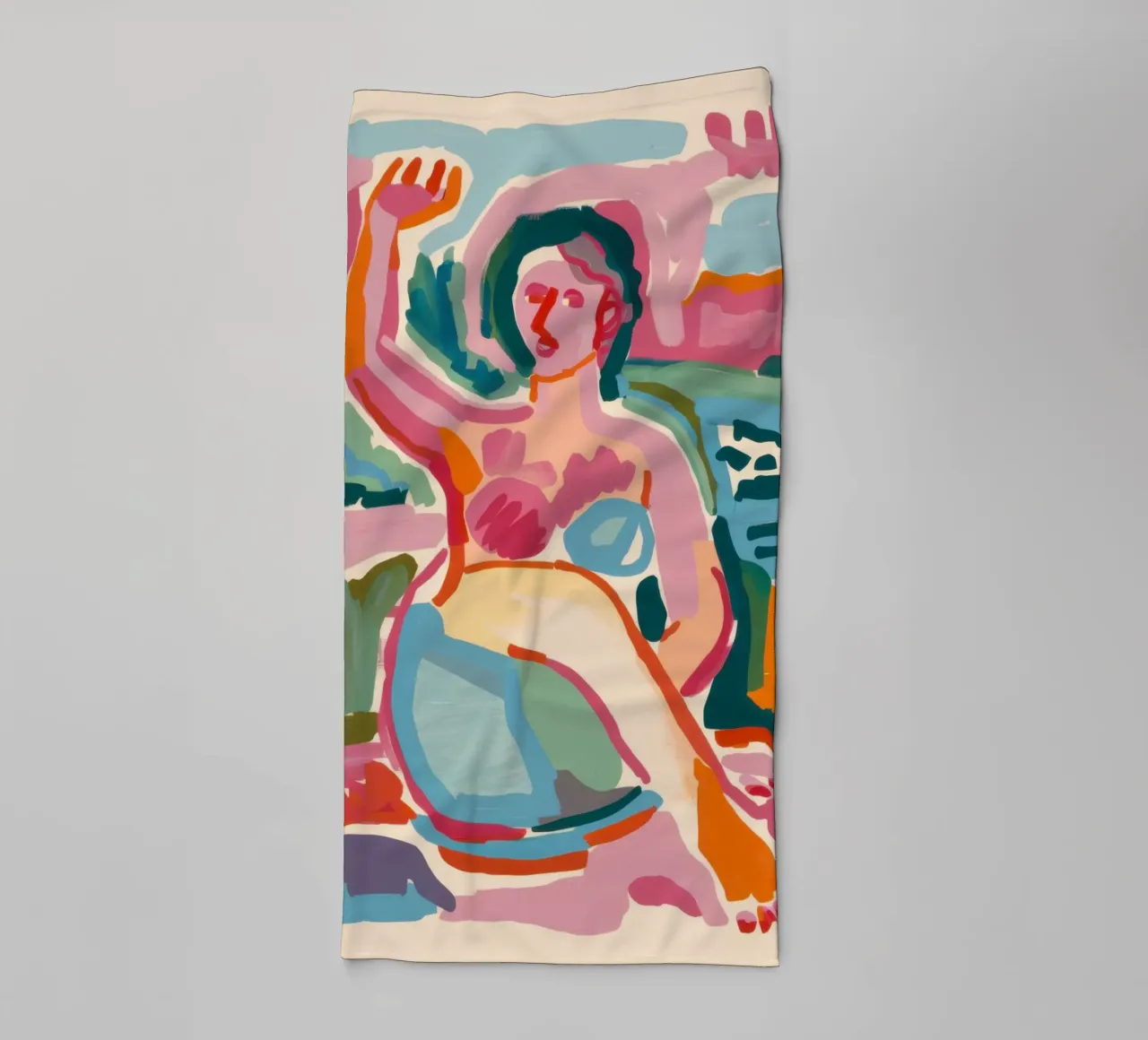 Abstracte bader badhanddoek van Pale Aura