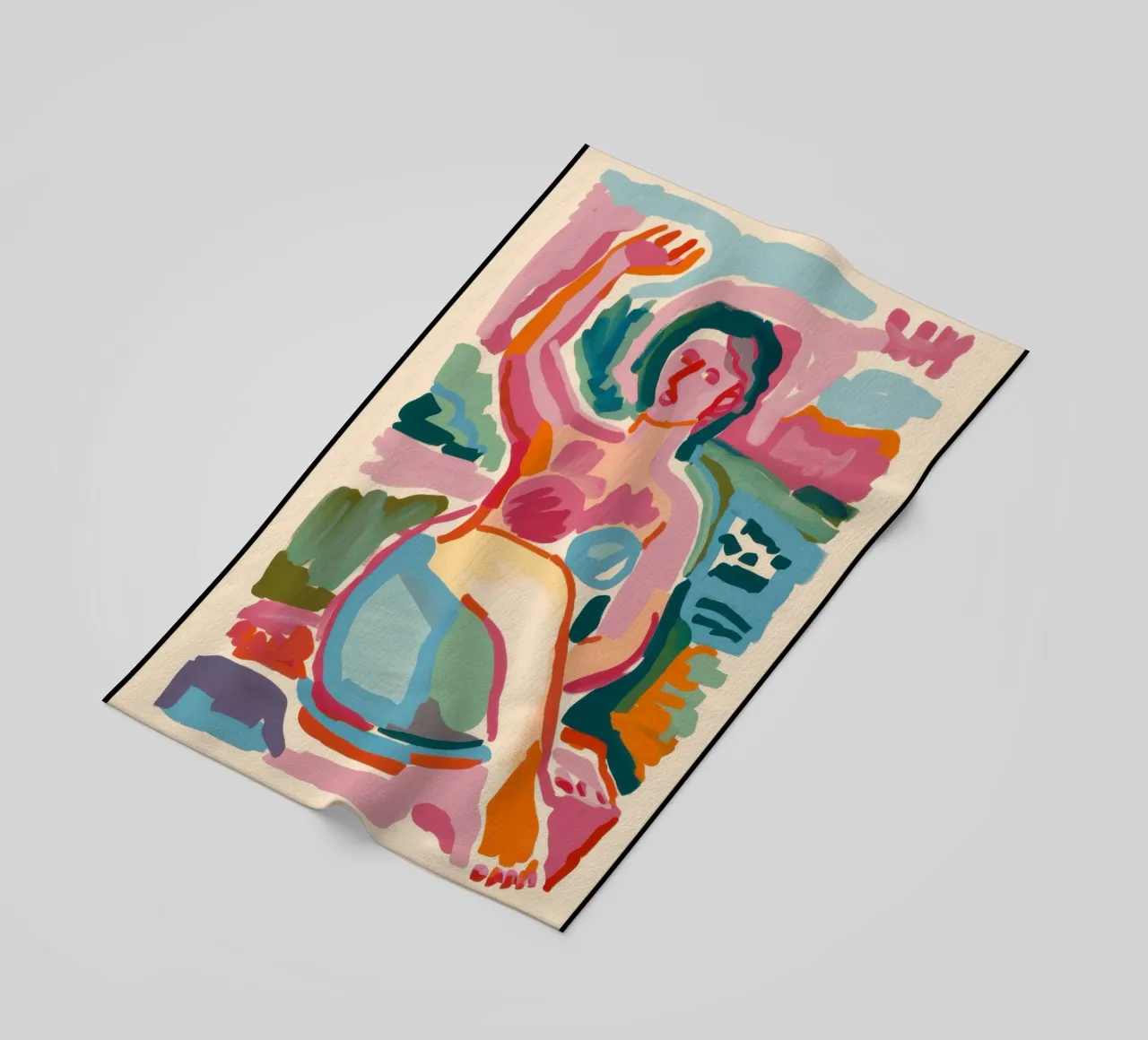 Abstracte bader strandhanddoek van Pale Aura