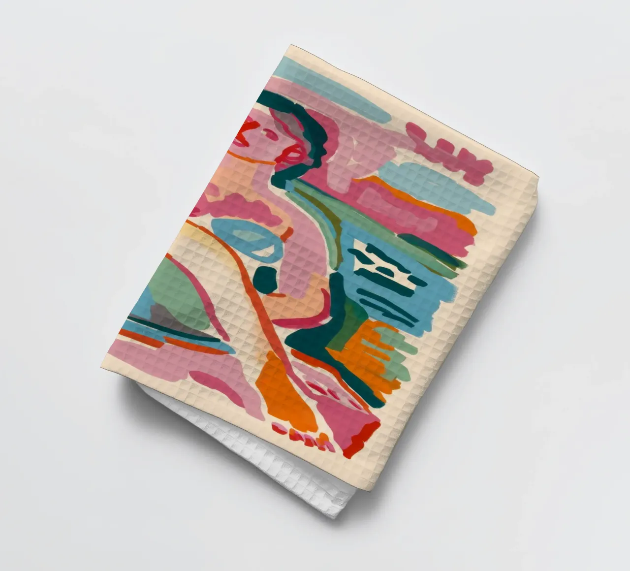 Abstracte bader theedoek van Pale Aura