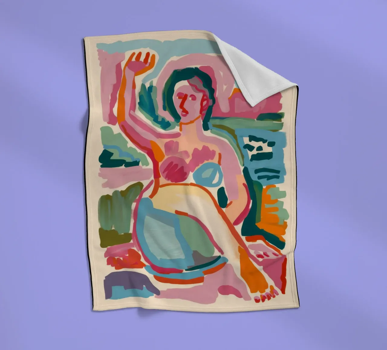 Abstracte bader fleecedeken van Pale Aura