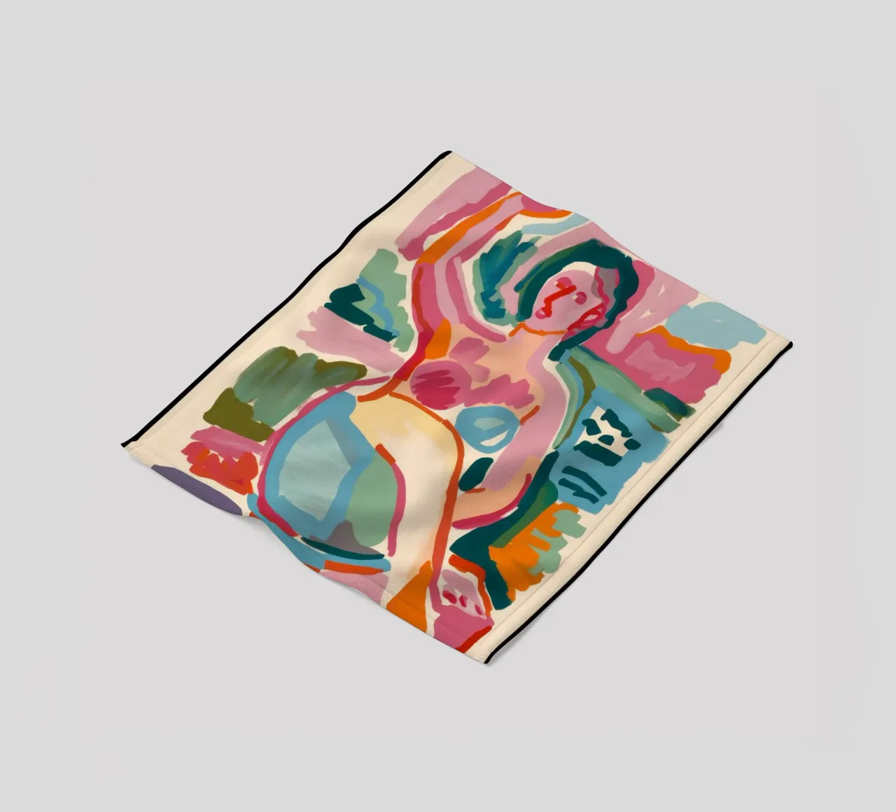 Abstracte bader fleecedeken van Pale Aura