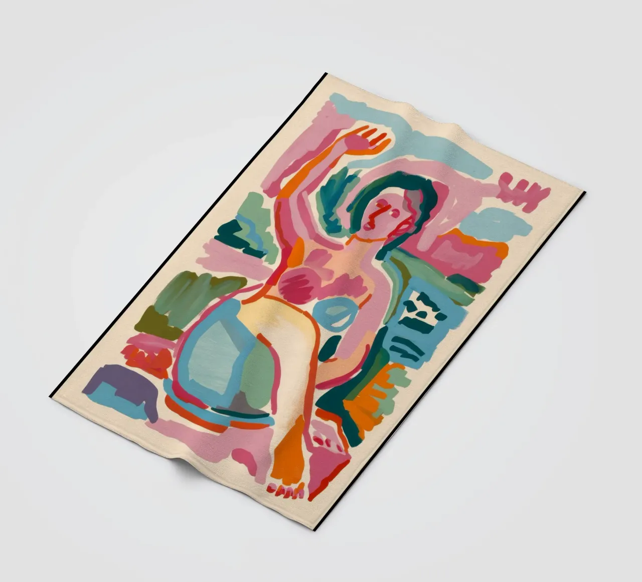 Abstracte bader fleecedeken van Pale Aura