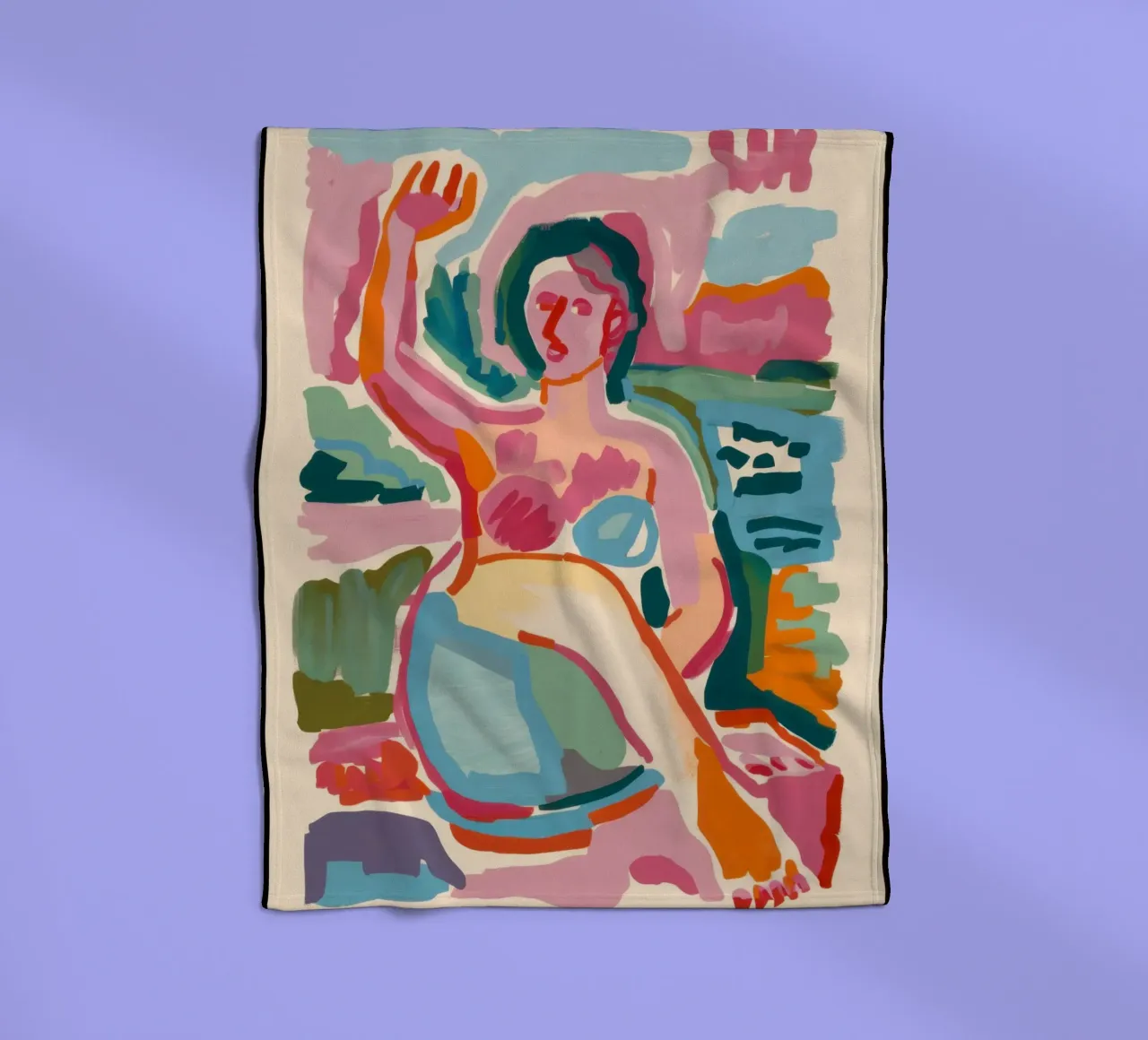 Abstracte bader fleecedeken van Pale Aura