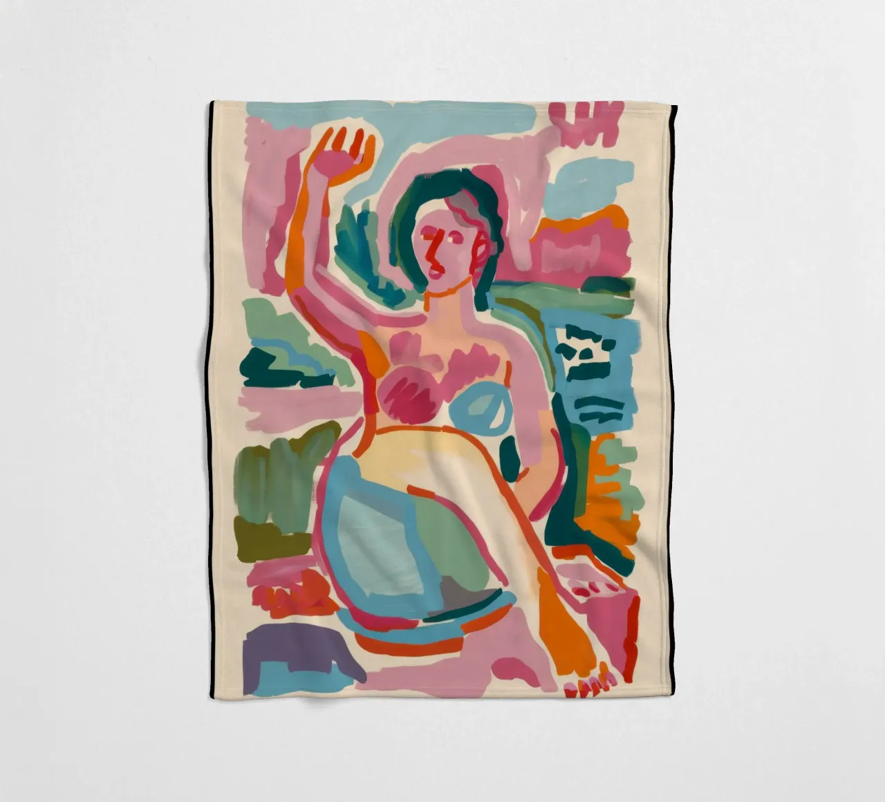 Abstracte bader fleecedeken van Pale Aura