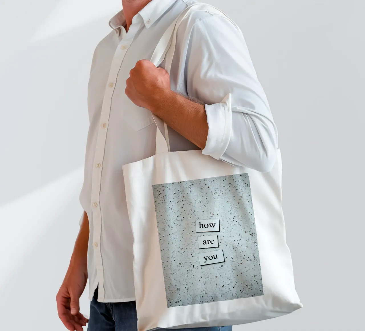 HOW ARE YOU? borsa in juta da Einfach Uebel