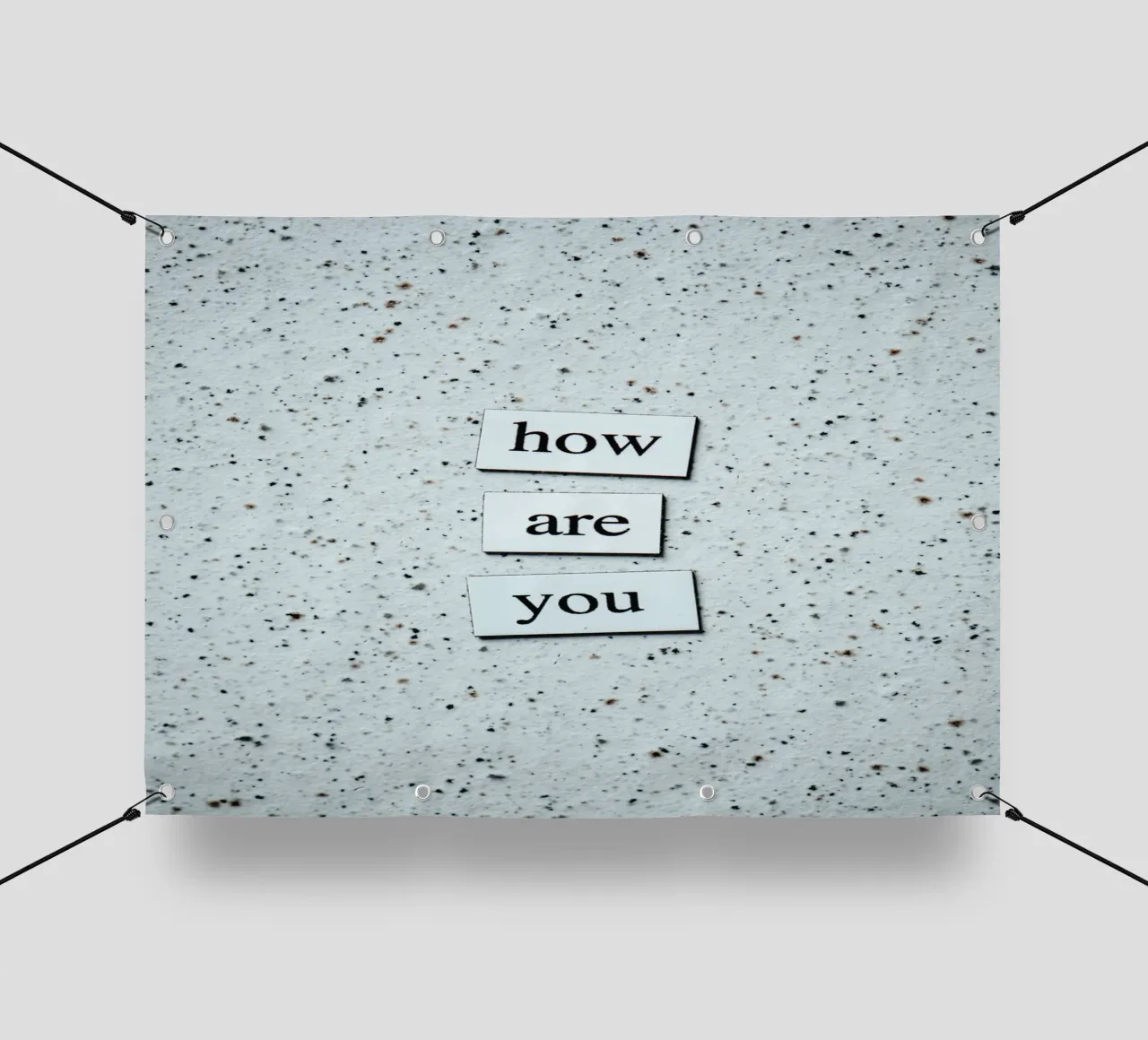 HOW ARE YOU? telo in pvc da Einfach Uebel