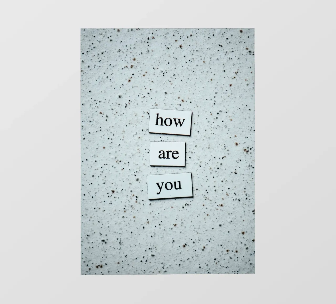 HOW ARE YOU? telo in pvc da Einfach Uebel