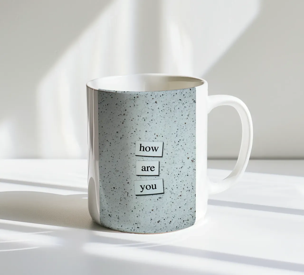 HOW ARE YOU? tazza in ceramica da Einfach Uebel