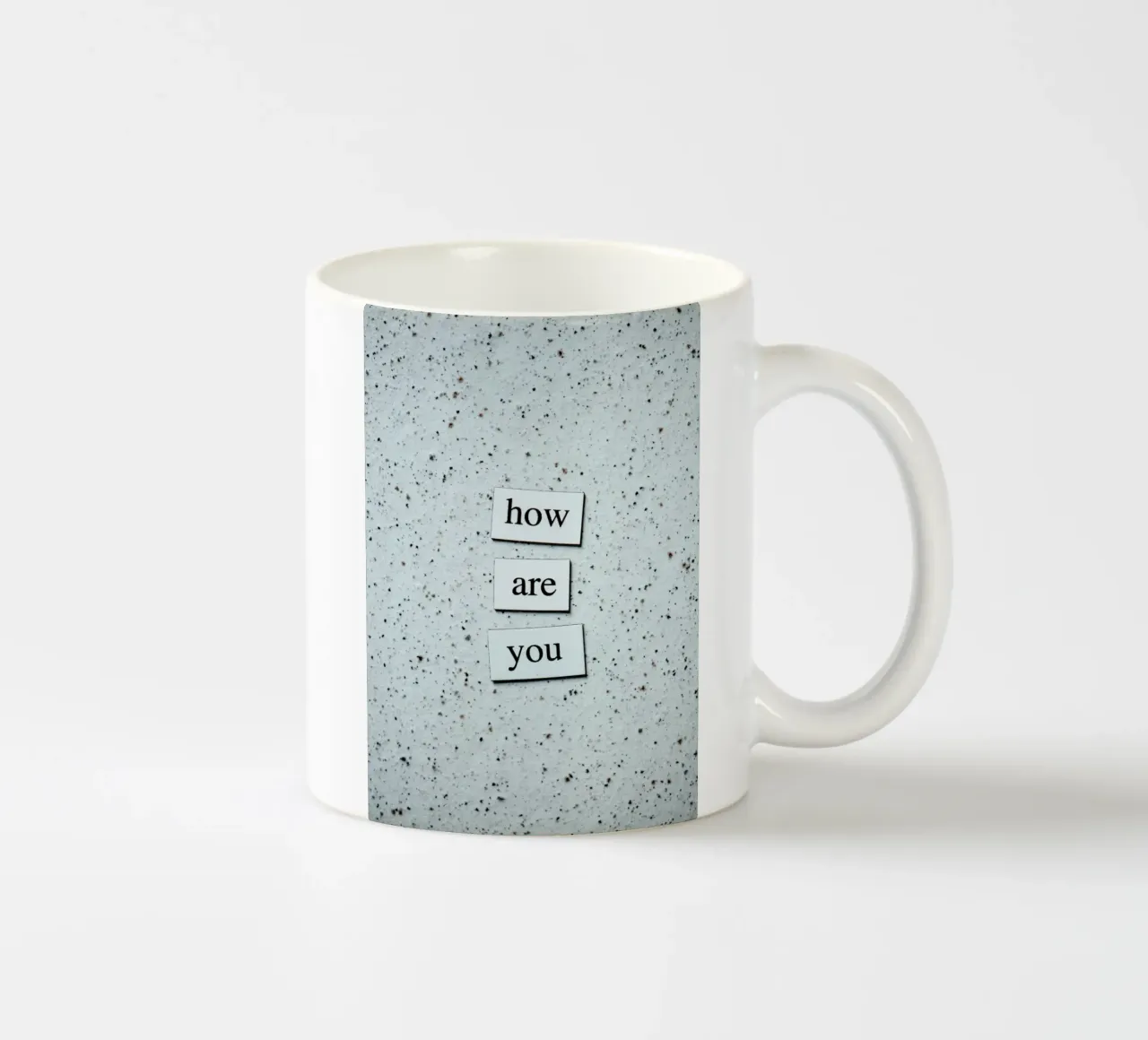 HOW ARE YOU? tazza in ceramica da Einfach Uebel