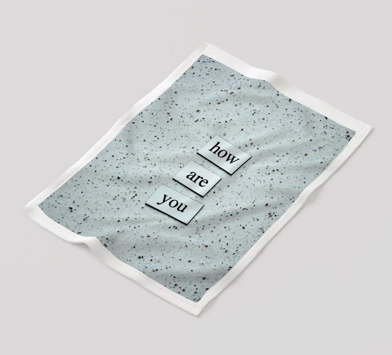 HOW ARE YOU? coperta in pile da Einfach Uebel