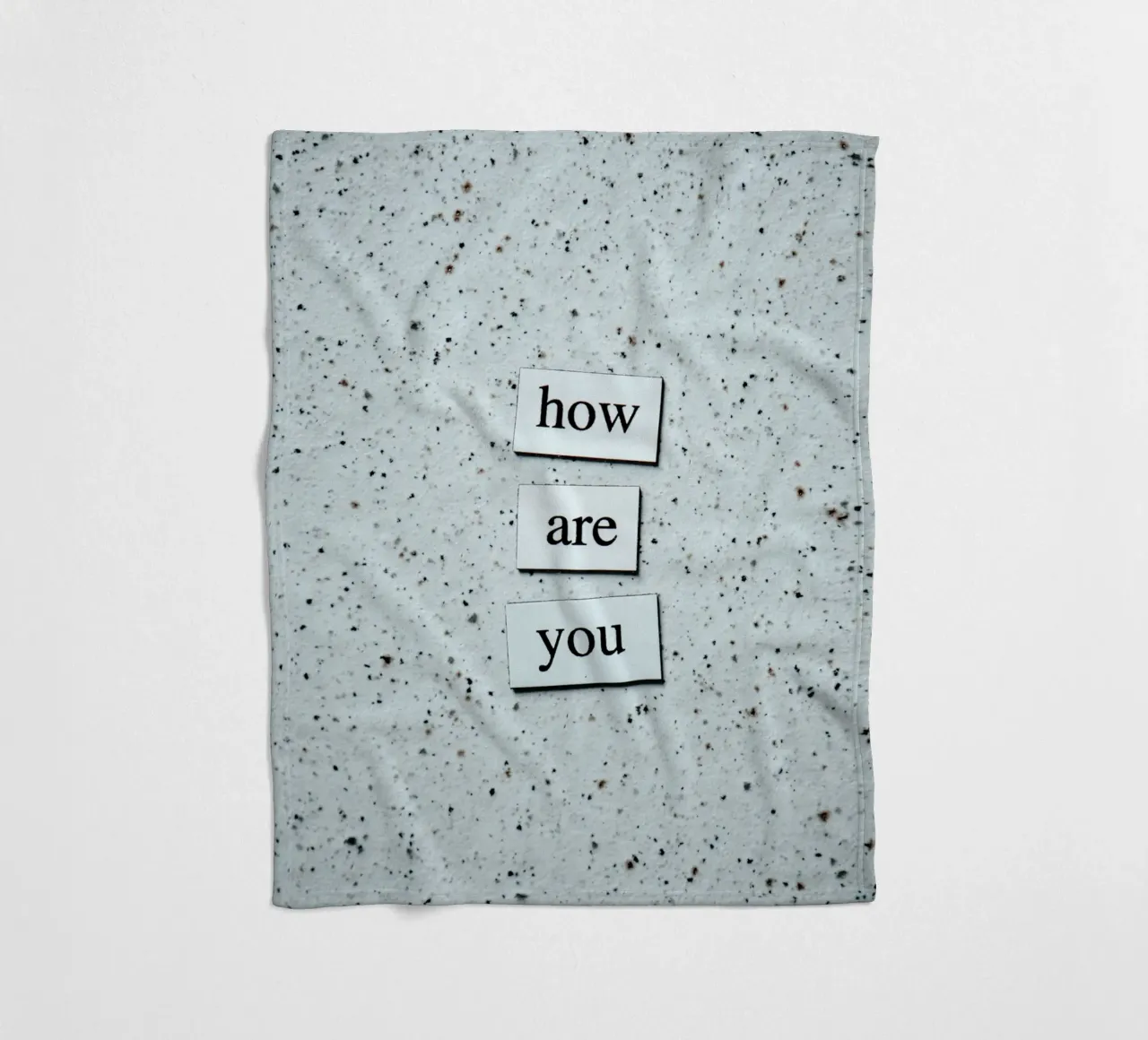 HOW ARE YOU? coperta in pile da Einfach Uebel