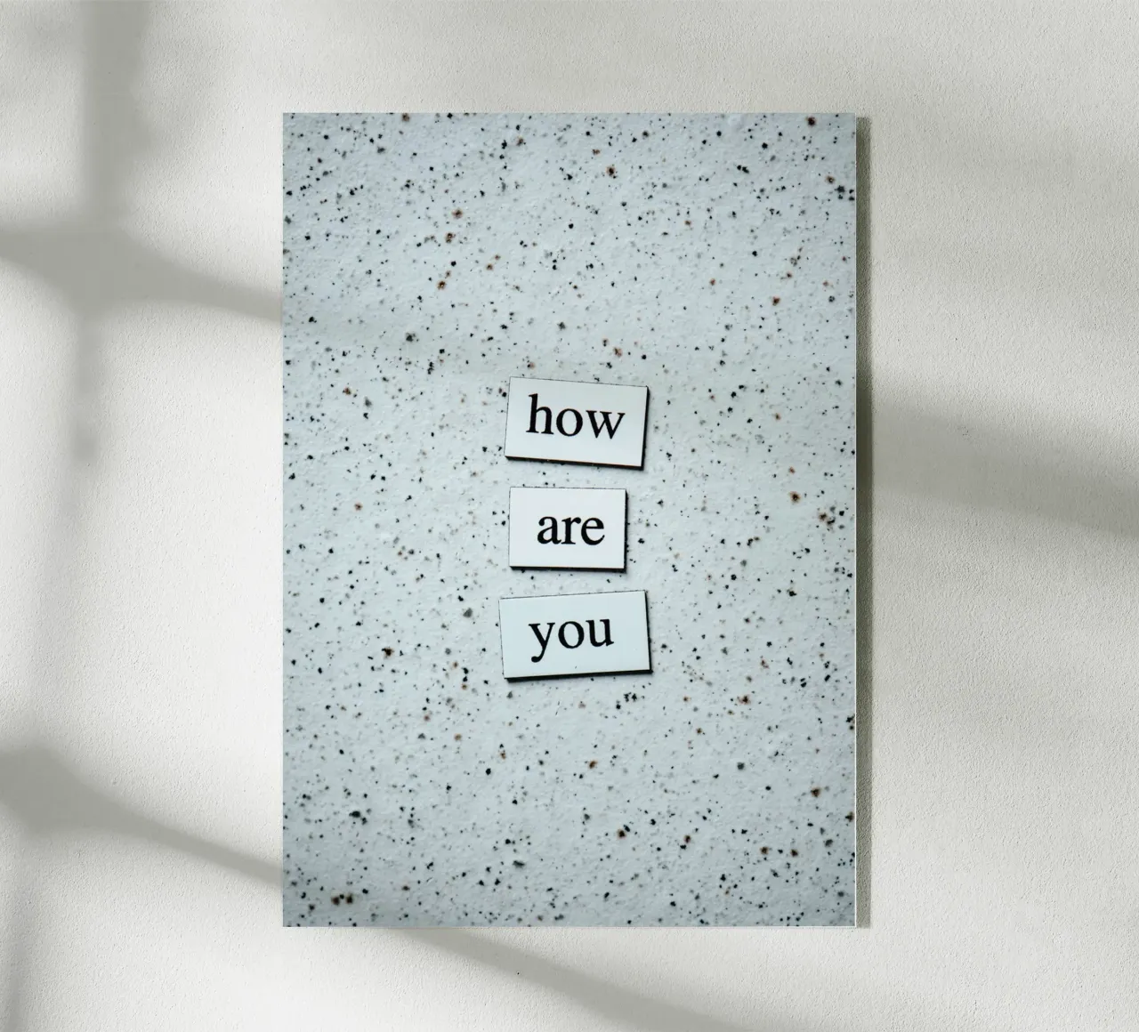 HOW ARE YOU? plexiglass da Einfach Uebel
