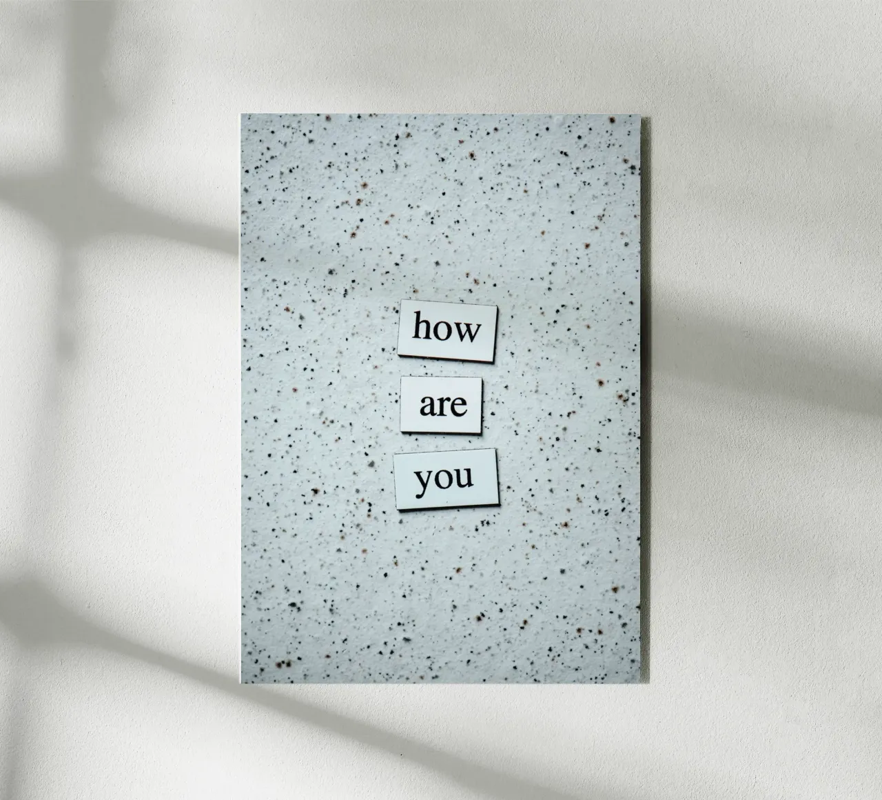 HOW ARE YOU? alluminio dibond da Einfach Uebel
