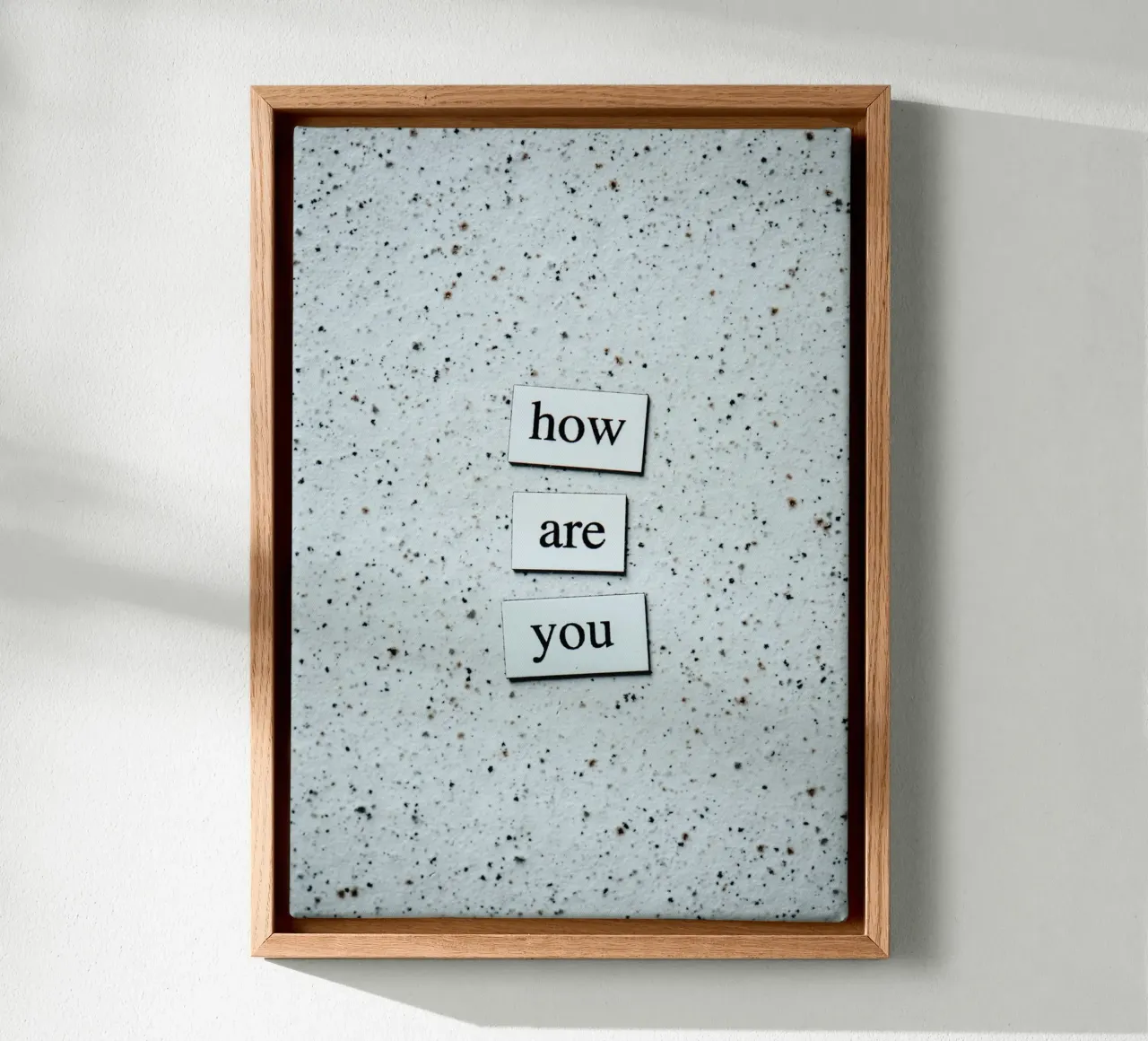 HOW ARE YOU? tela con Cornice a cassetta da Einfach Uebel