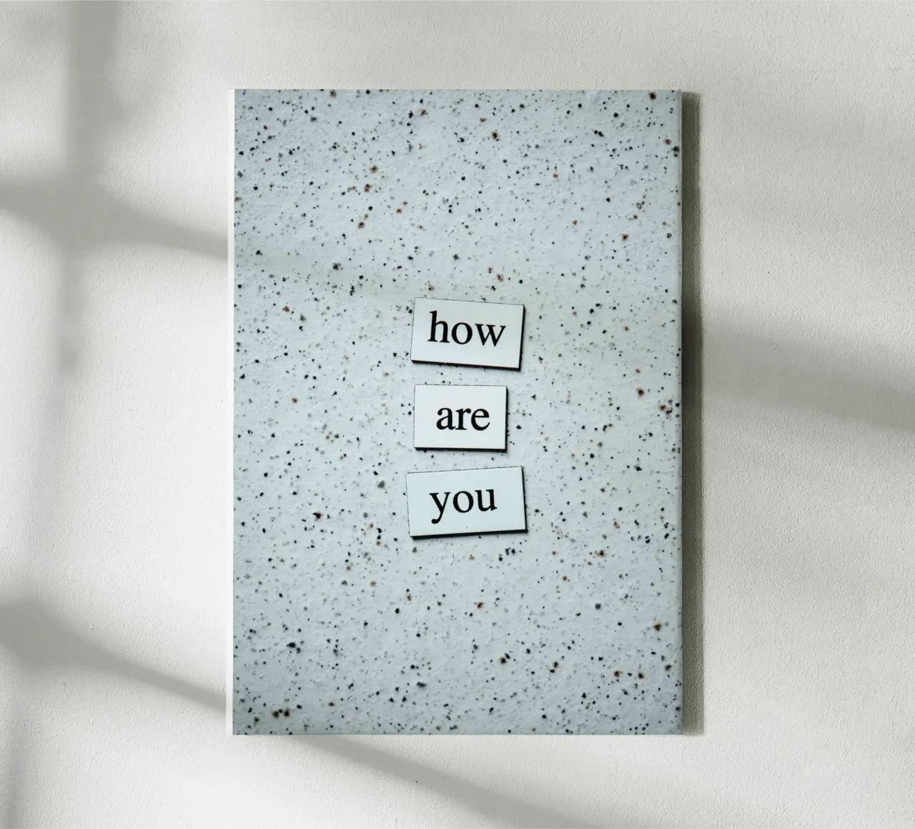 HOW ARE YOU? tela con Cornice a cassetta da Einfach Uebel