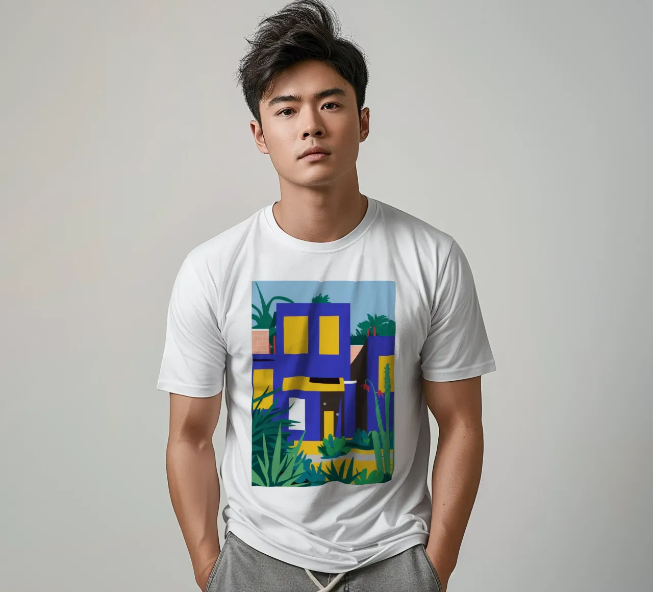 Nighttime Blue Building t-shirt by Pale Aura