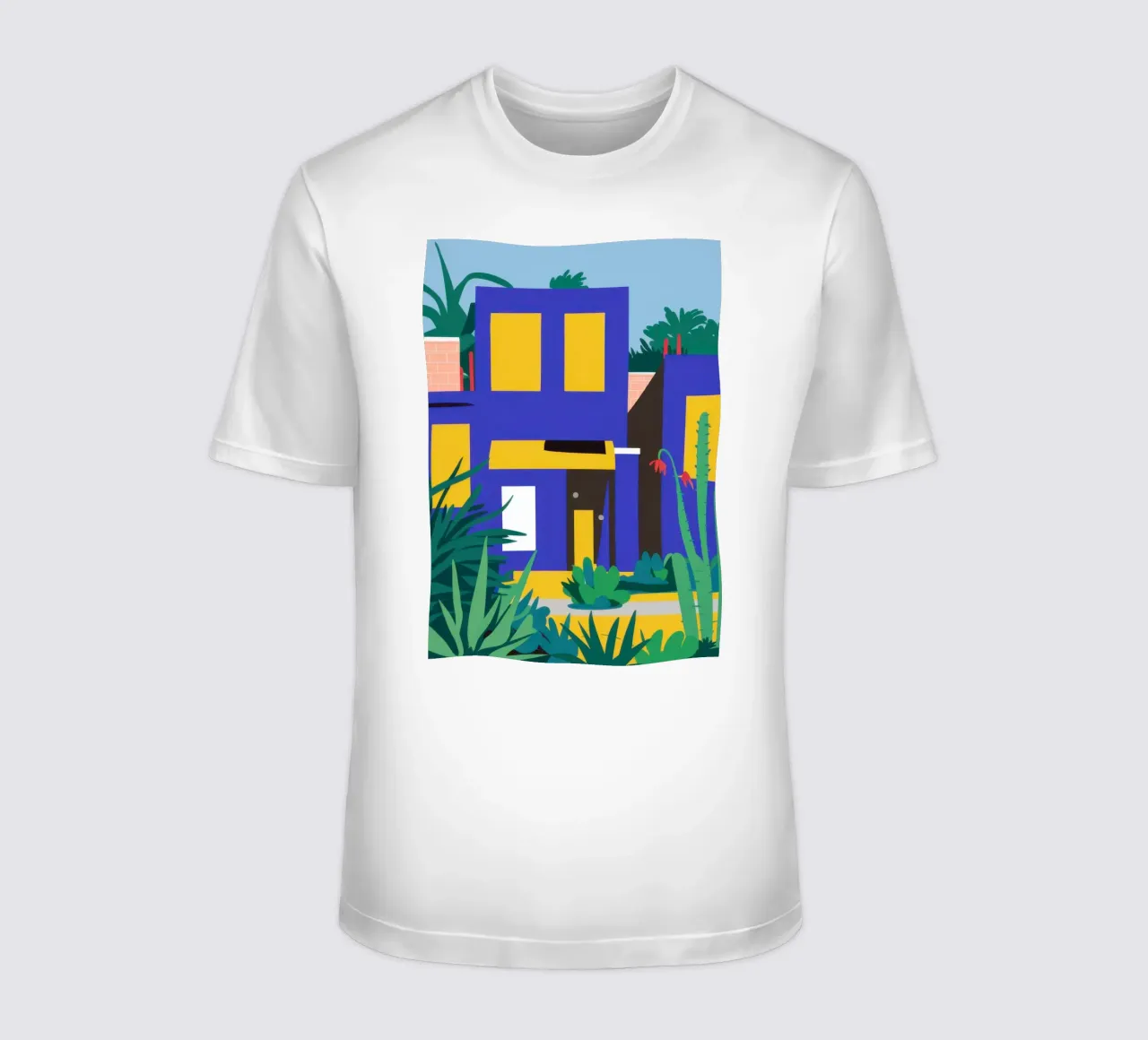 Edificio blu notturno t-shirt da Pale Aura