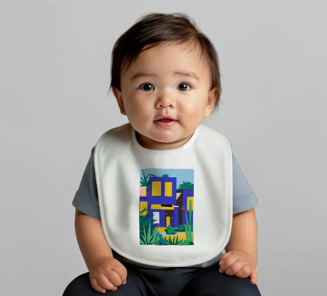 Edificio blu notturno bavaglino da Pale Aura