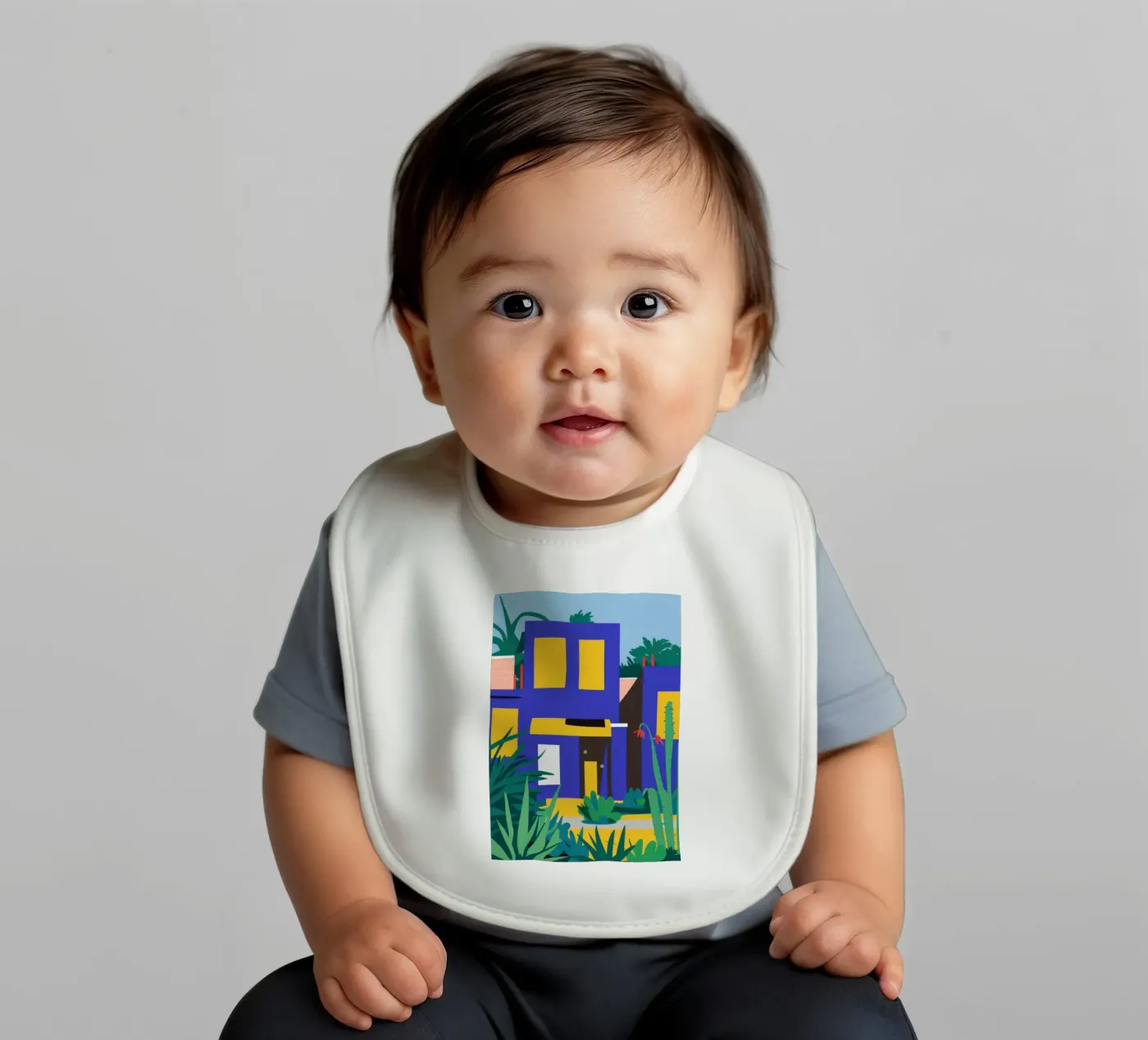 Nighttime Blue Building bavoir de Pale Aura