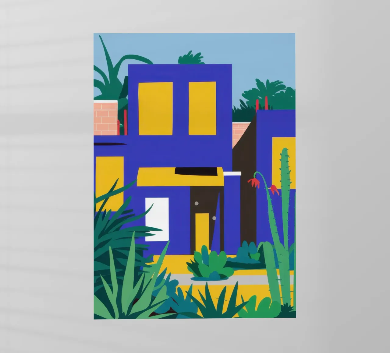 Edificio blu notturno pellicola backlit da Pale Aura