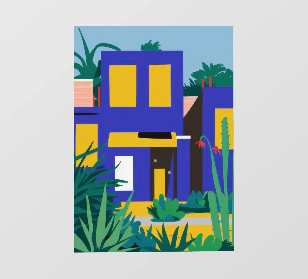 Edificio blu notturno pellicola backlit da Pale Aura