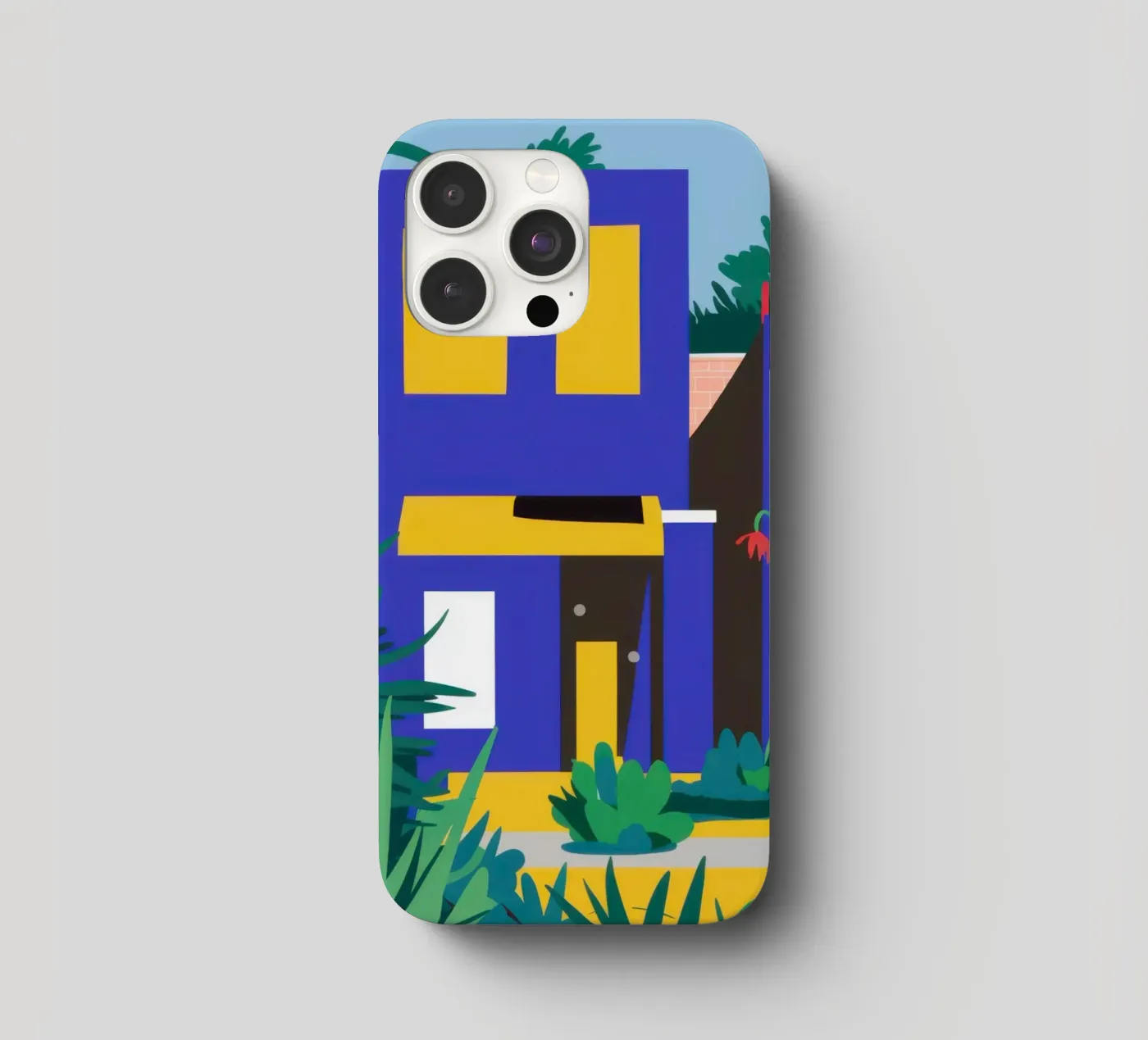 Edificio blu notturno cover iphone da Pale Aura