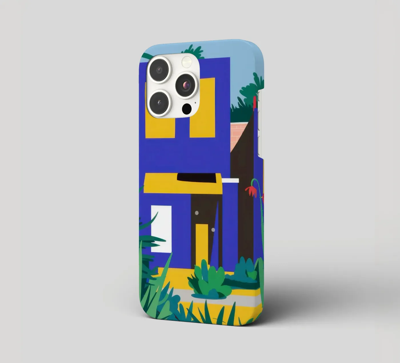 Edificio blu notturno cover iphone da Pale Aura