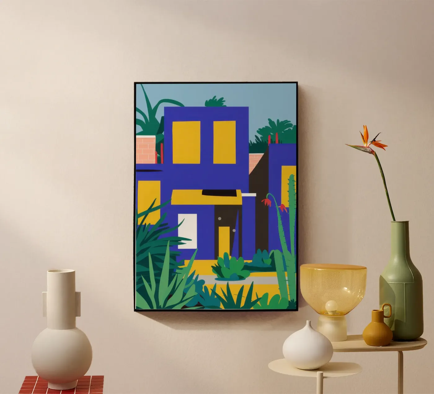 Nighttime Blue Building Acryl-Glas von Pale Aura