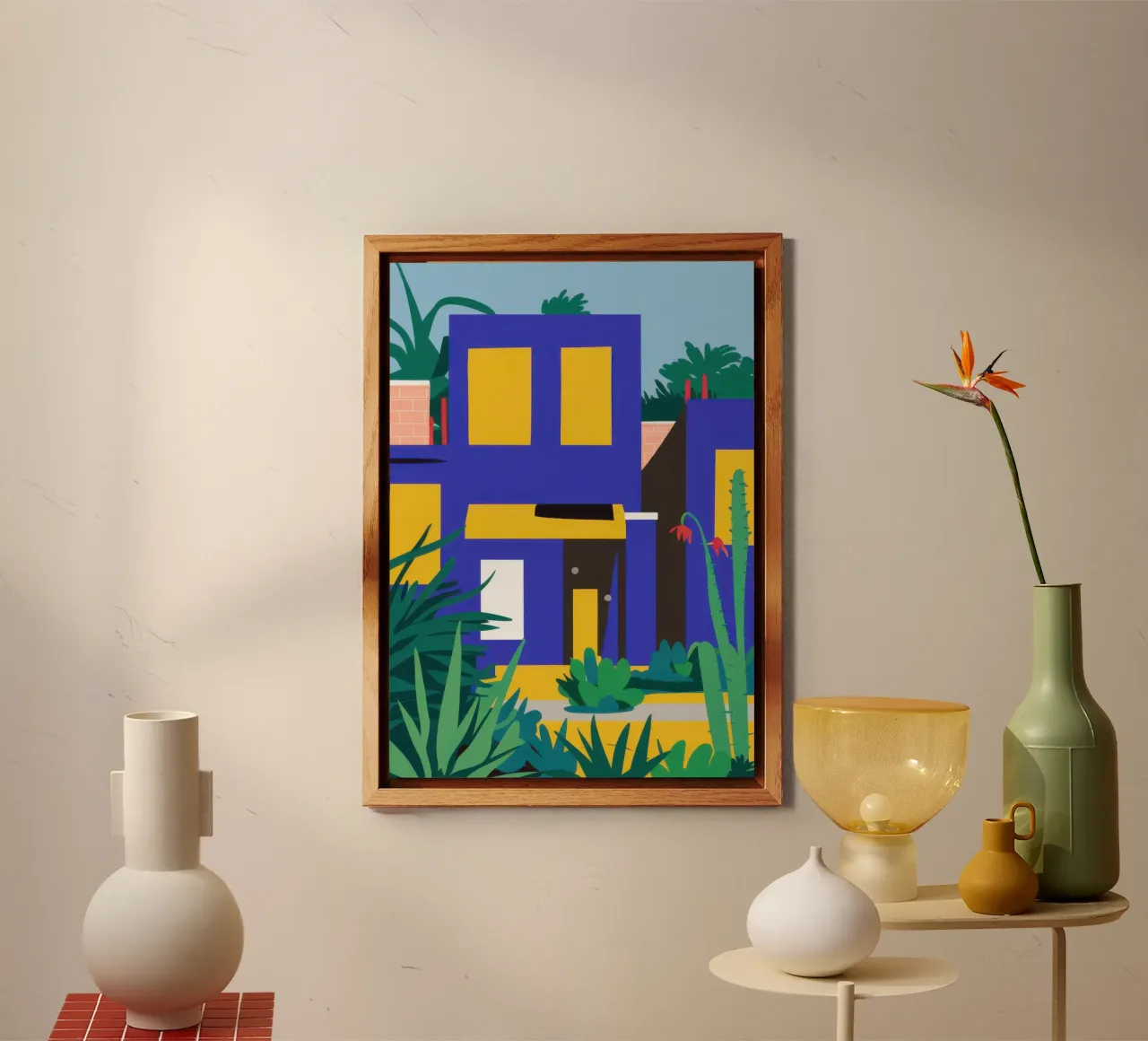 Edificio blu notturno pannello forex da Pale Aura