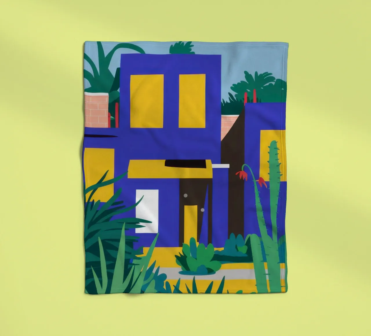 Edificio blu notturno coperta in pile da Pale Aura