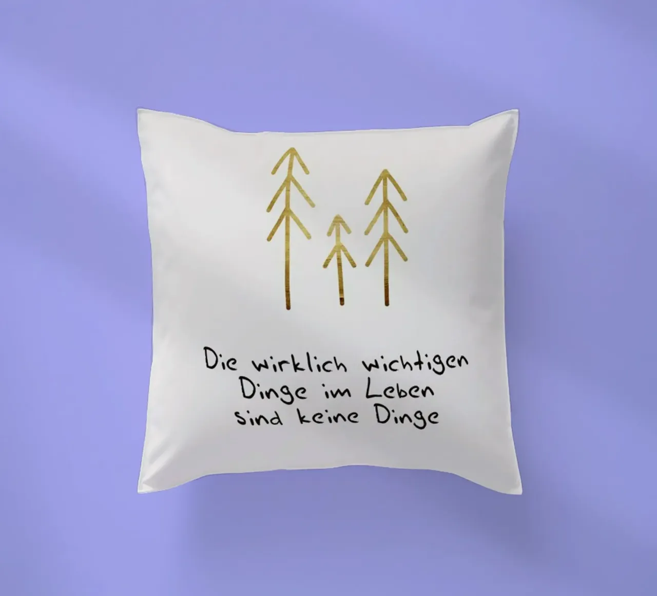 Die Wichtigen Dinge Im Leben cuscino da Kubistika