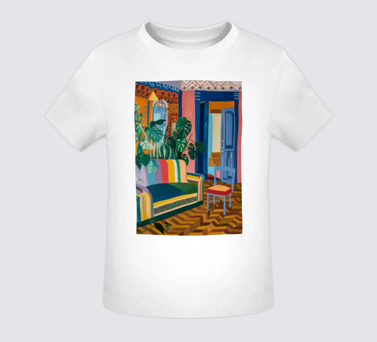 Vibrant Reading Room baby t-shirt by Pale Aura