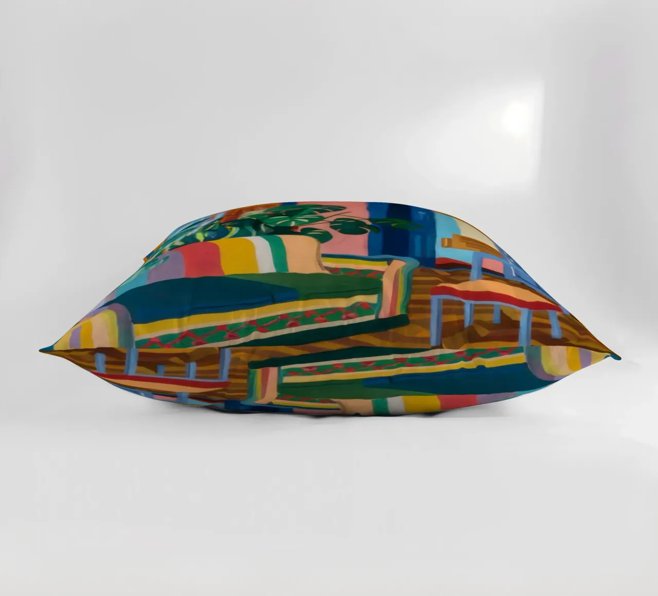 Vibrant Reading Room decorative cushion by Pale Aura