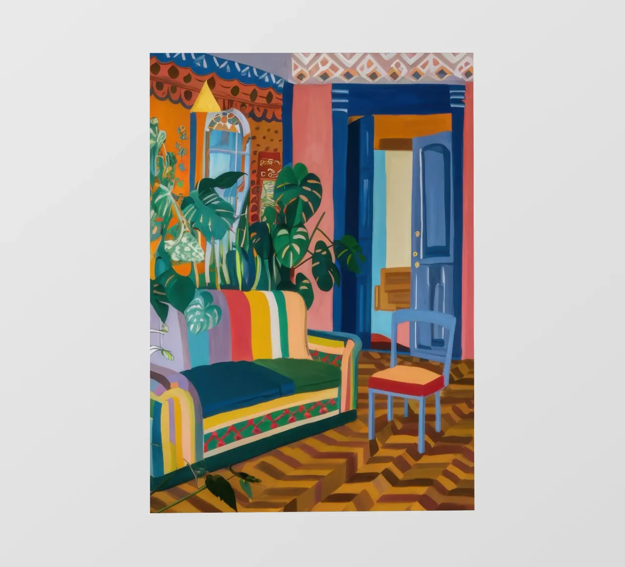 Vibrant Reading Room pvc cover by Pale Aura