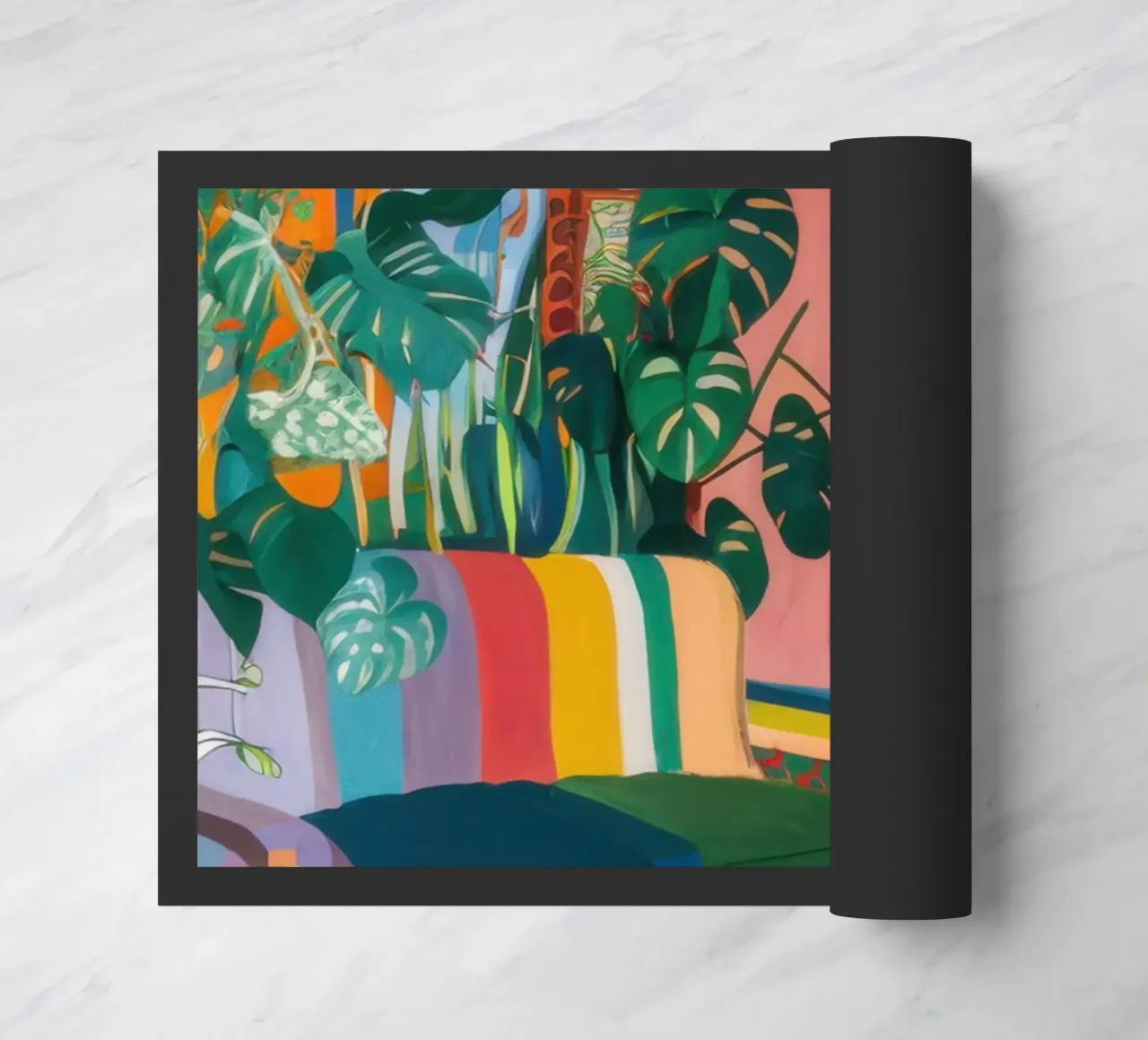 Vibrant Reading Room doormat by Pale Aura