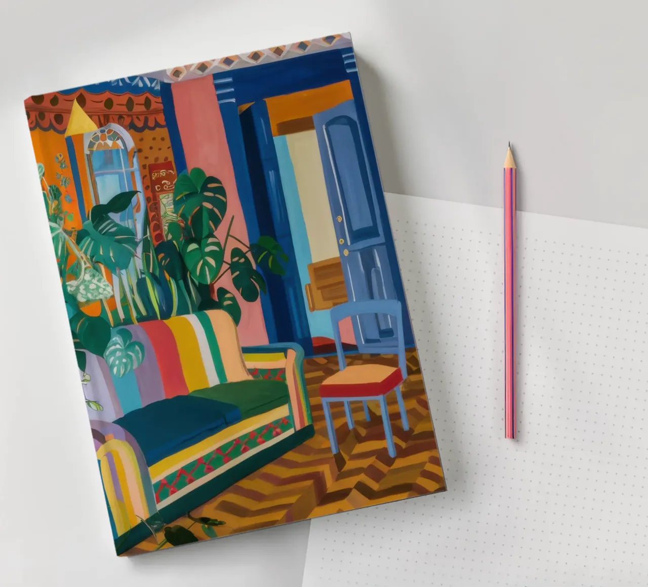 Une salle de lecture dynamique carnet de notes de Pale Aura