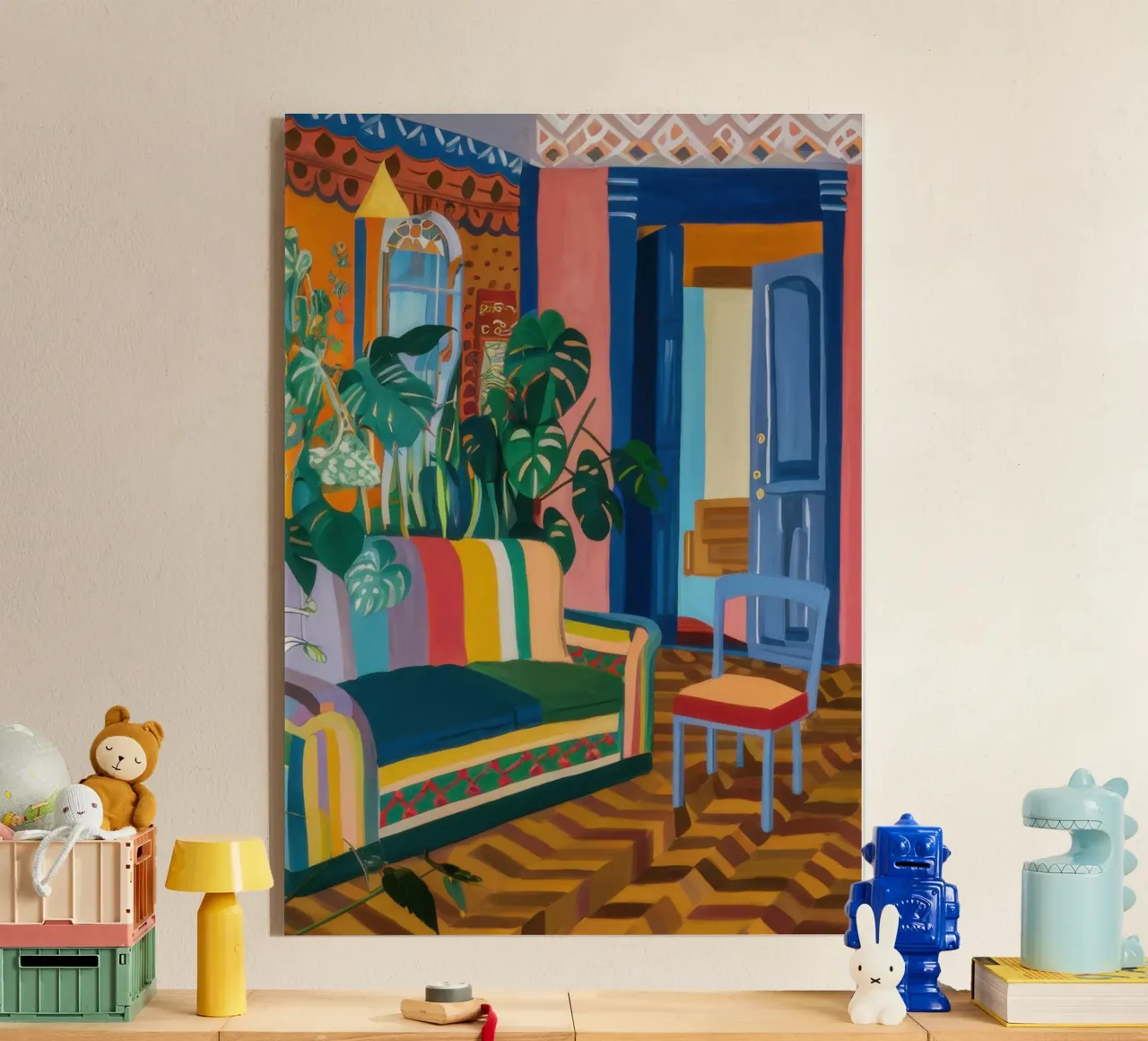 Vibrant Reading Room acrylic glass by Pale Aura